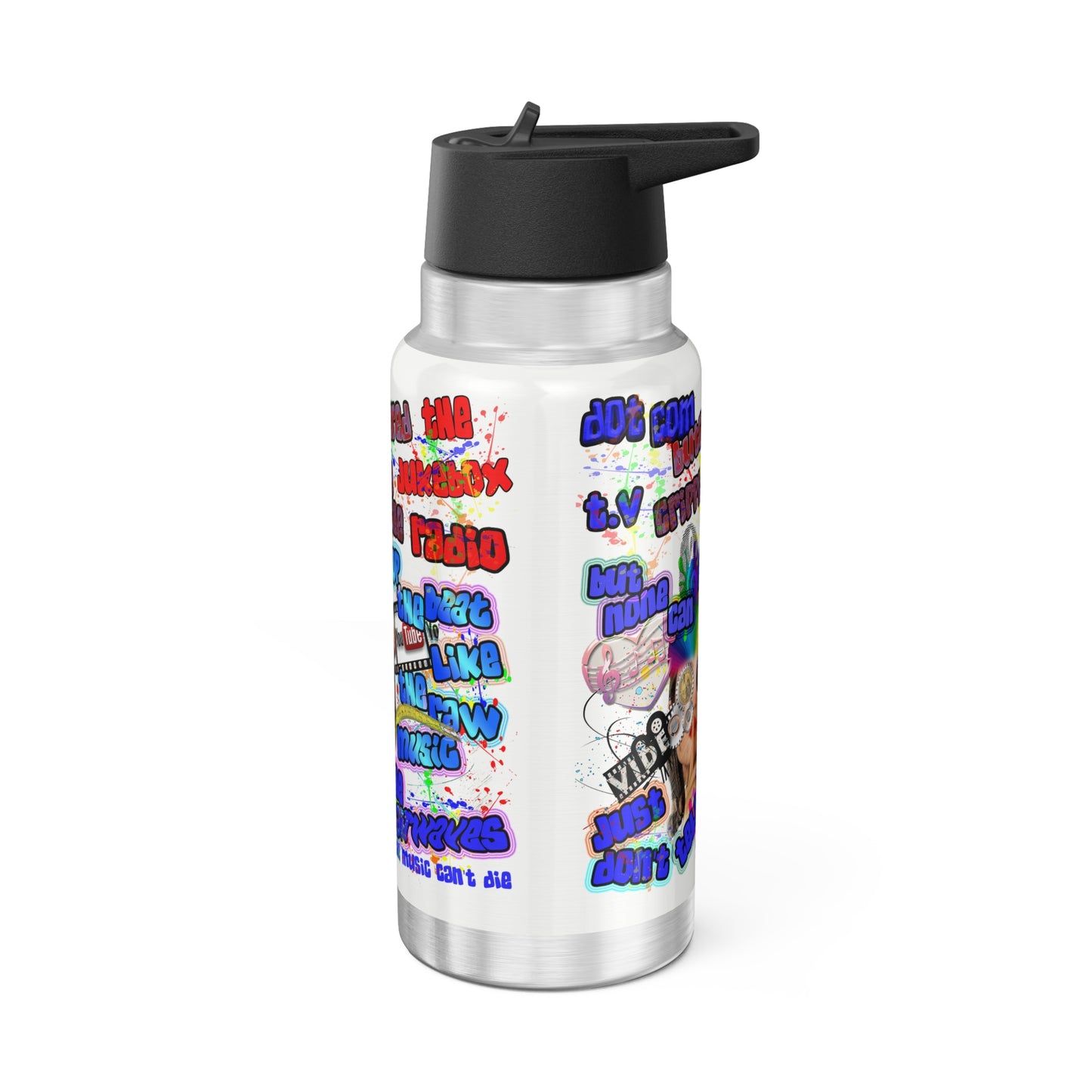 drop the beat - Gator Tumbler, 32oz (white)