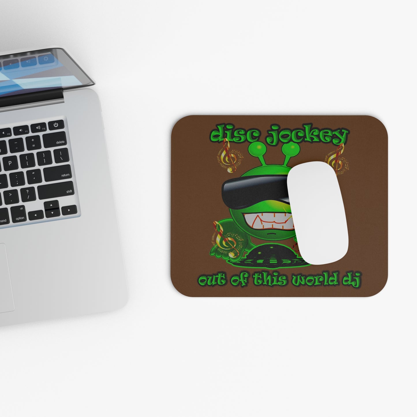 disc jockey - Mouse Pad (Rectangle) (brown)