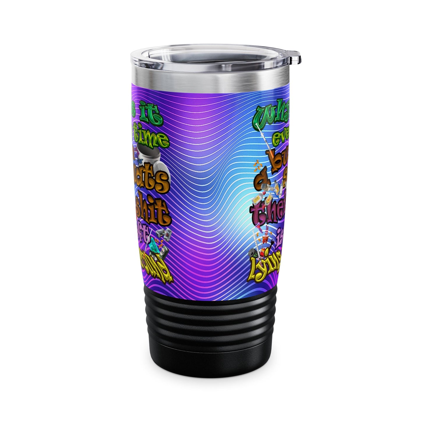 the bum's shit - Ringneck Tumbler, 20oz (purple wave)