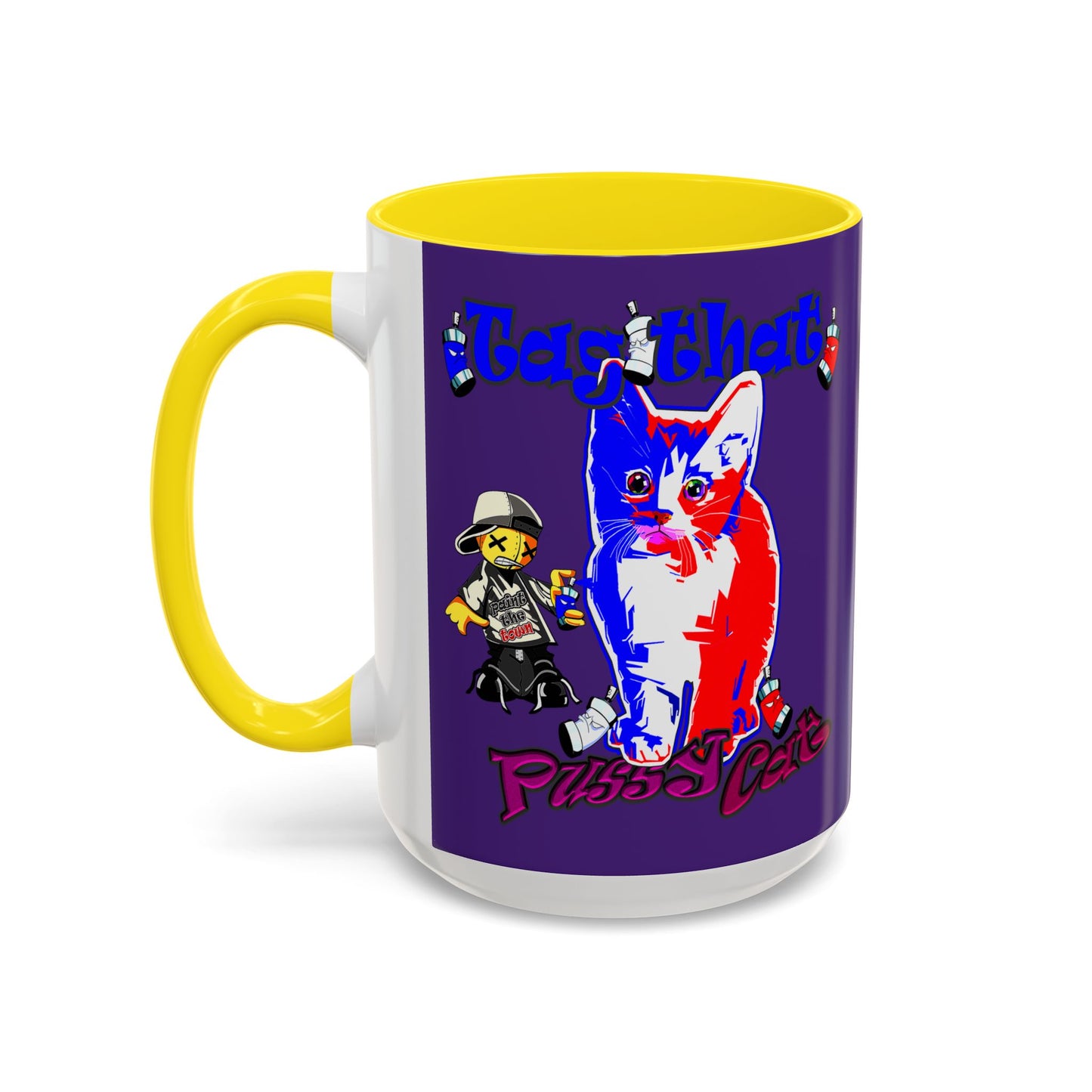 tag that - Accent Mug (purple)