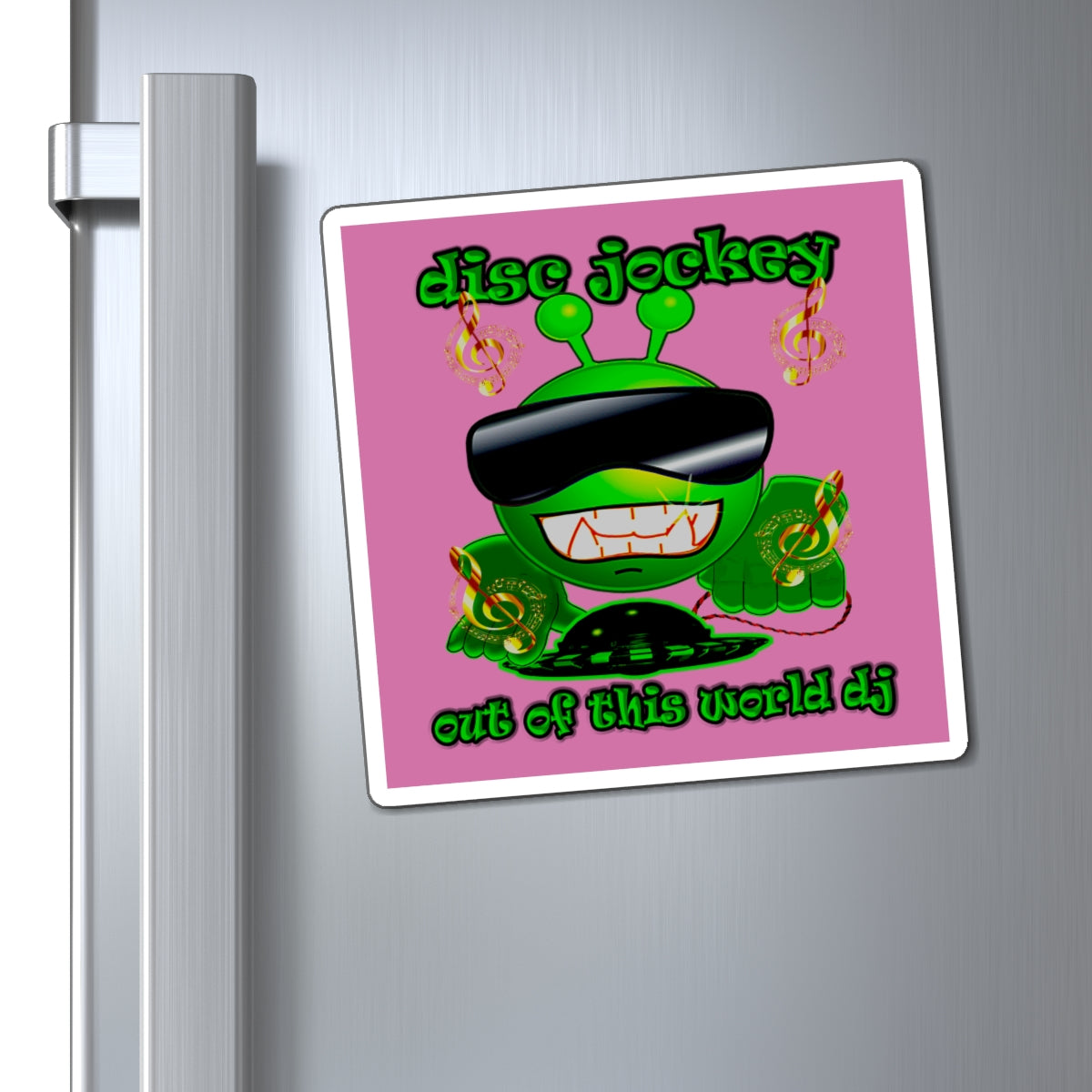 disc jockey - Magnets - (light pink)