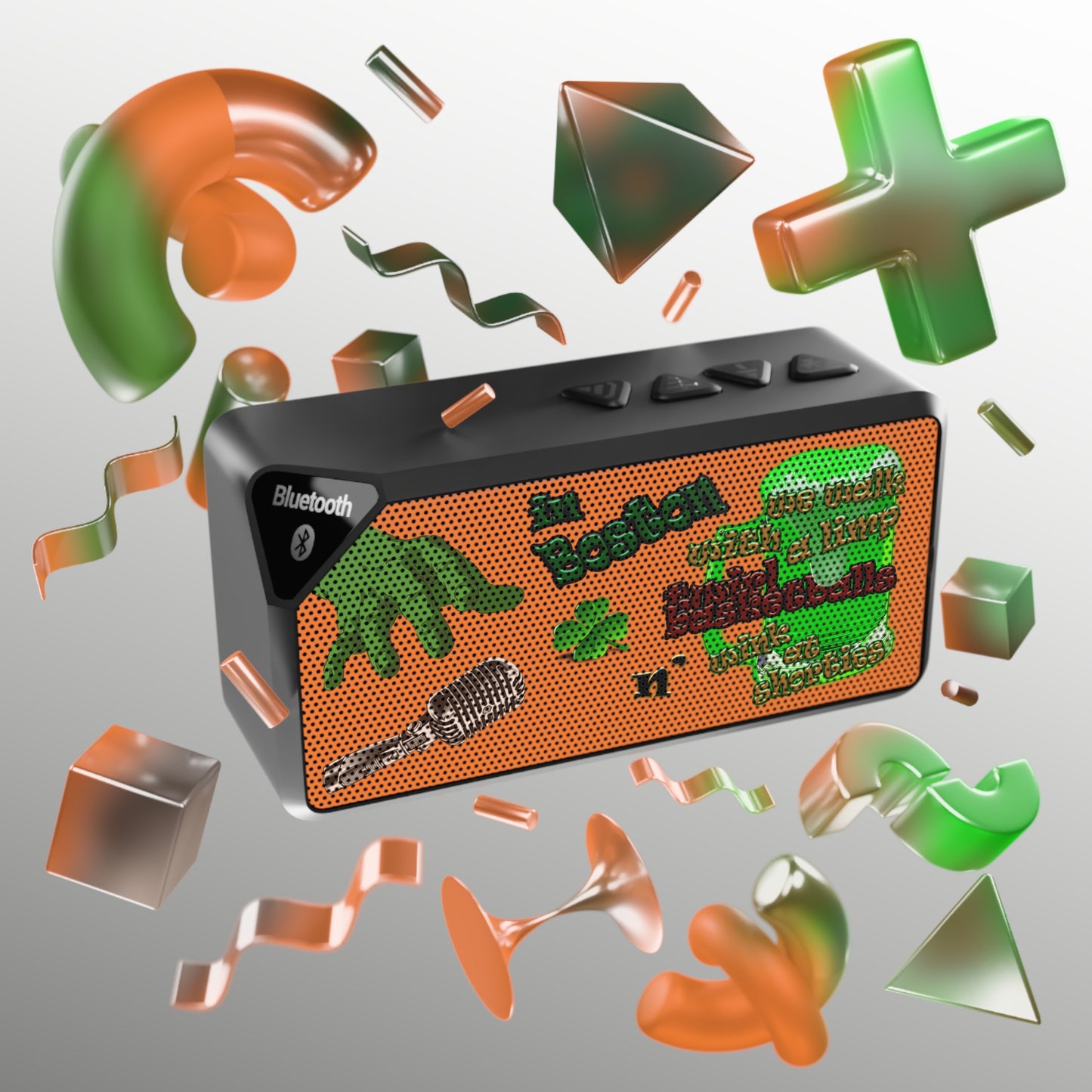 celtics logo - Jabba Bluetooth Speaker (crusta)