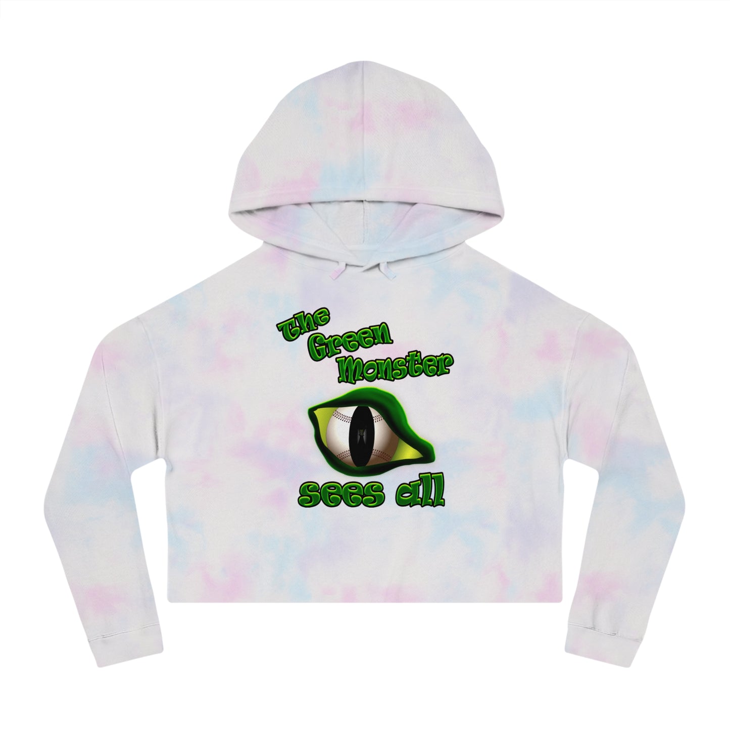 green monster - Women’s Cropped Hooded Sweatshirt