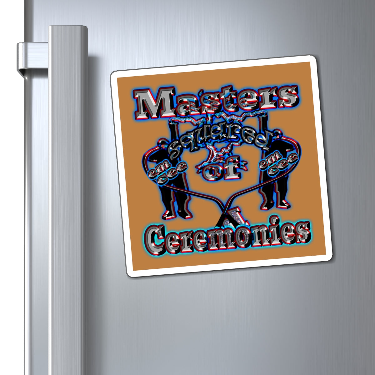 em cee squared - Magnets - (light brown)