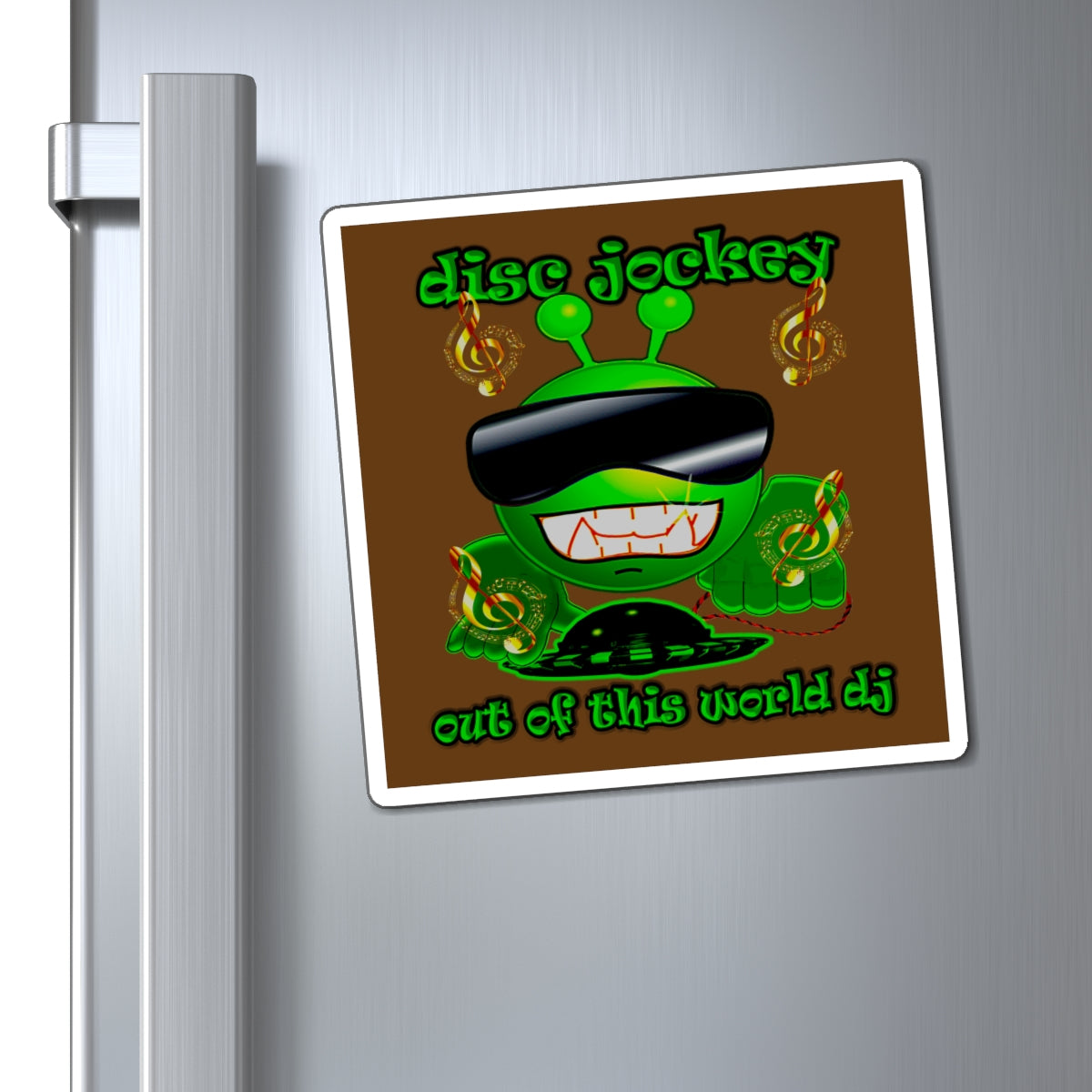 disc jockey - Magnets - (brown)