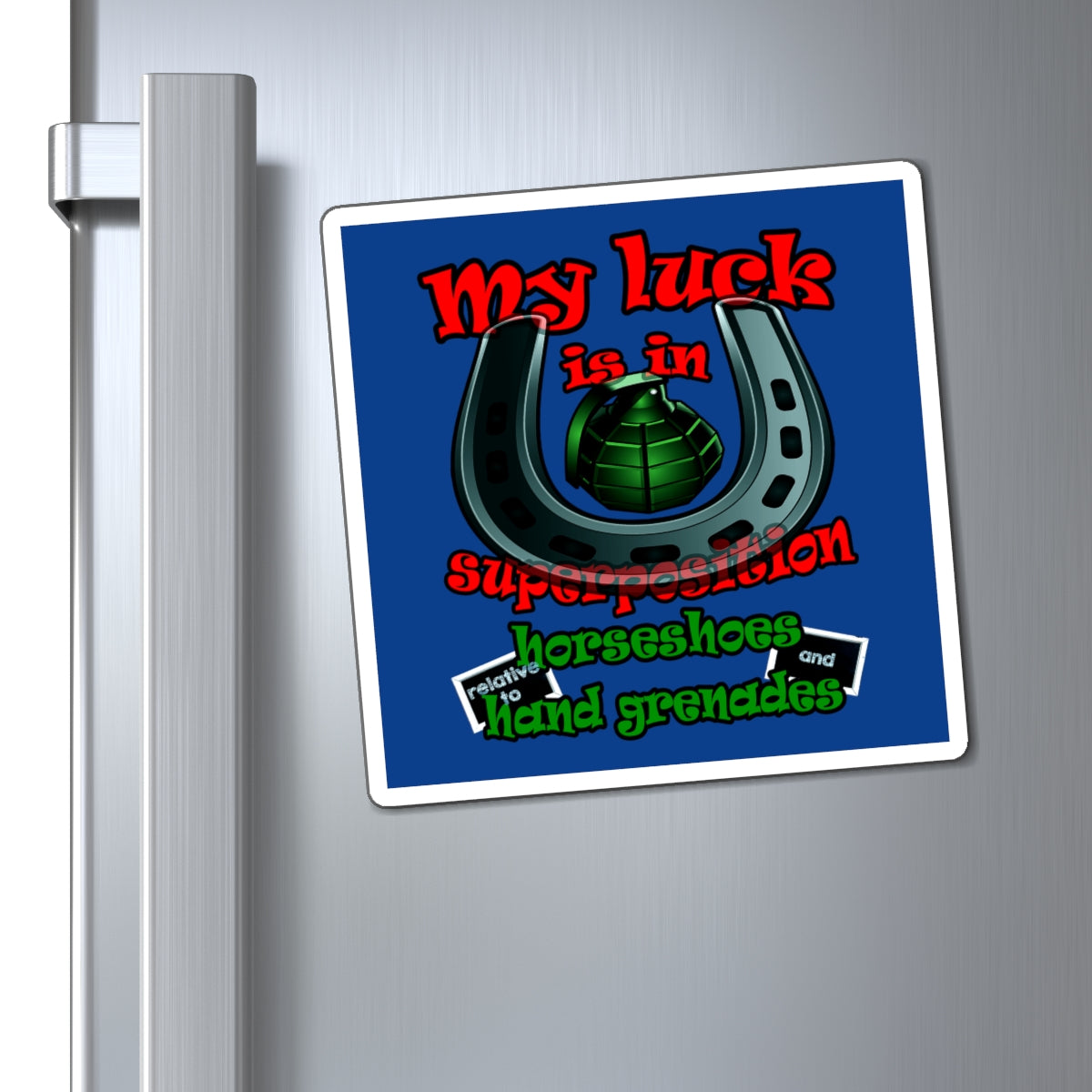 my luck - Magnets - (dark blue)
