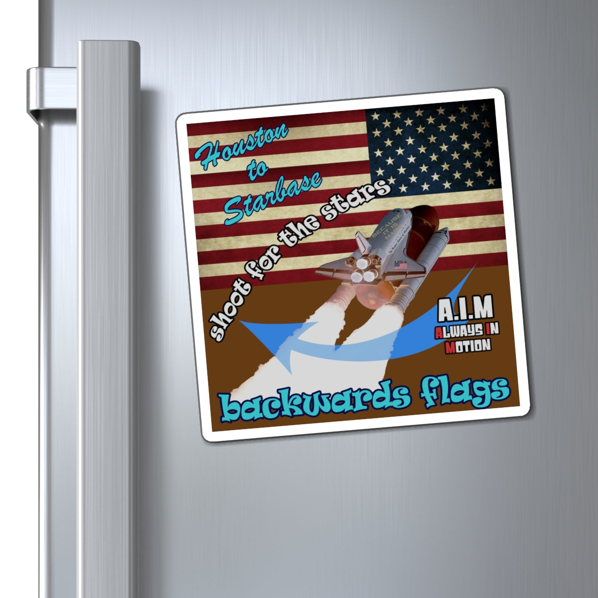 shoot for the stars - Magnets - (brown)