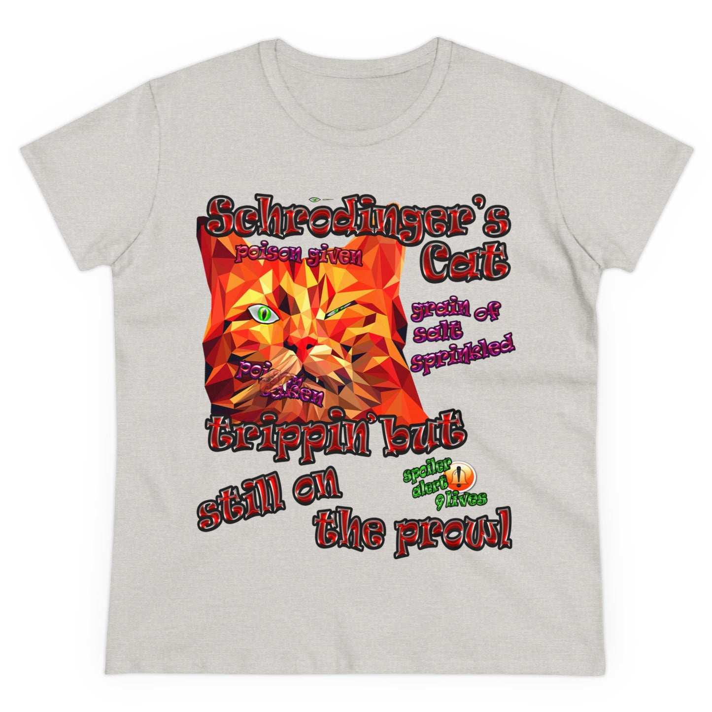 schrodinger's cat - Women's Midweight Cotton Tee