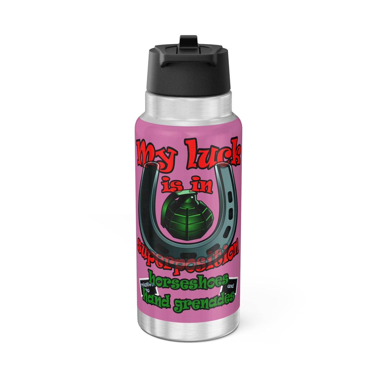 my luck - Gator Tumbler, 32oz (light pink)