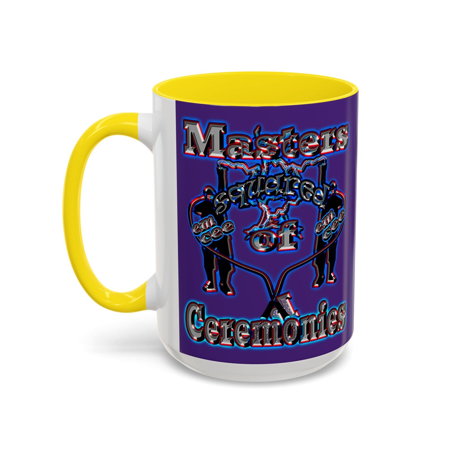 em cee squared - Accent Mug (purple)