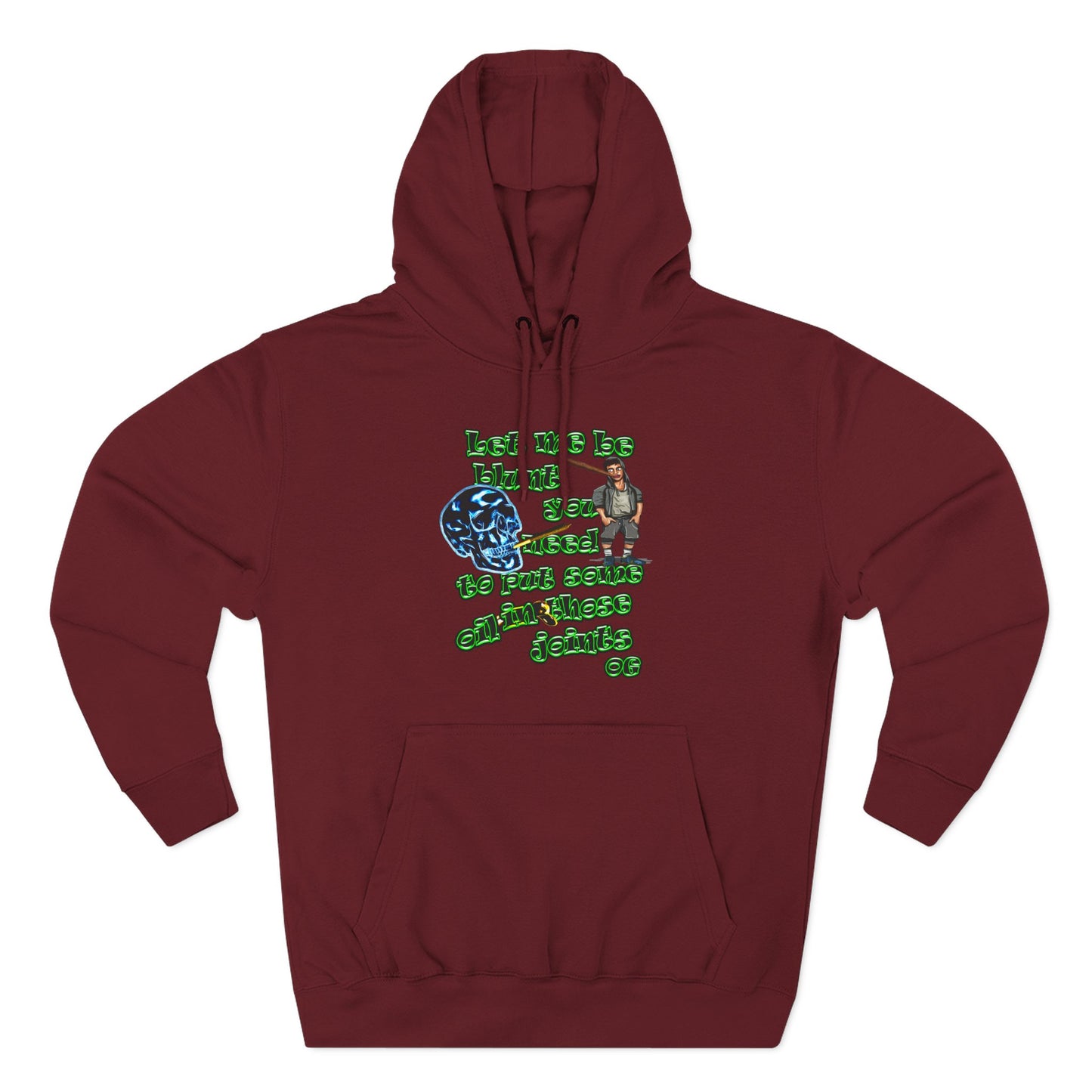 og - Three-Panel Fleece Hoodie