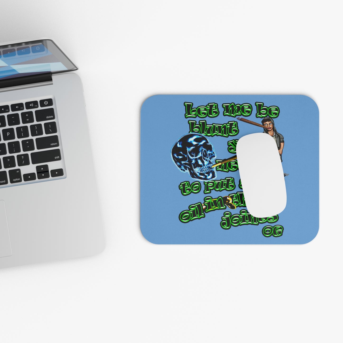 og - Mouse Pad (Rectangle) (light blue)