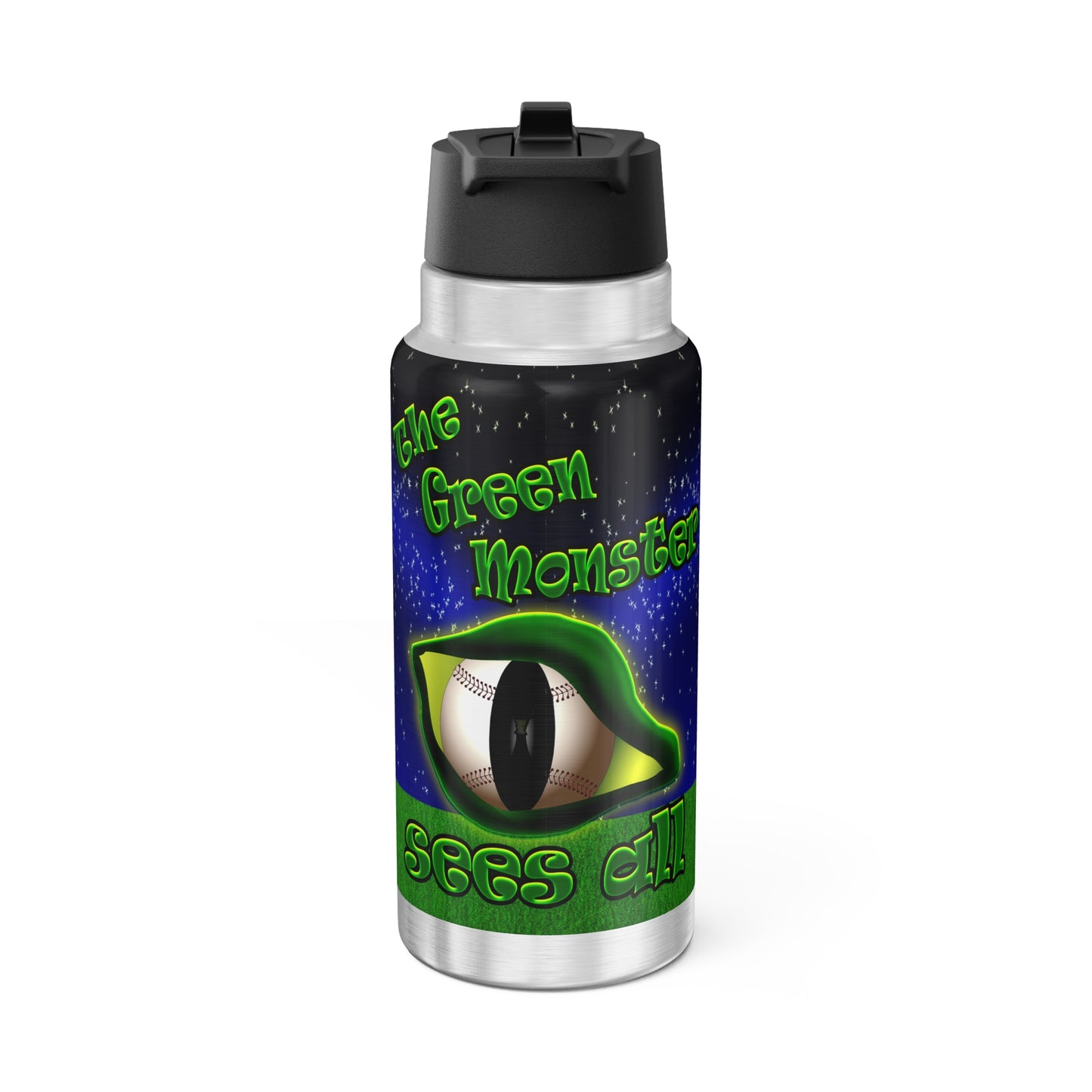 green monster - Gator Tumbler, 32oz ('snoops' background)
