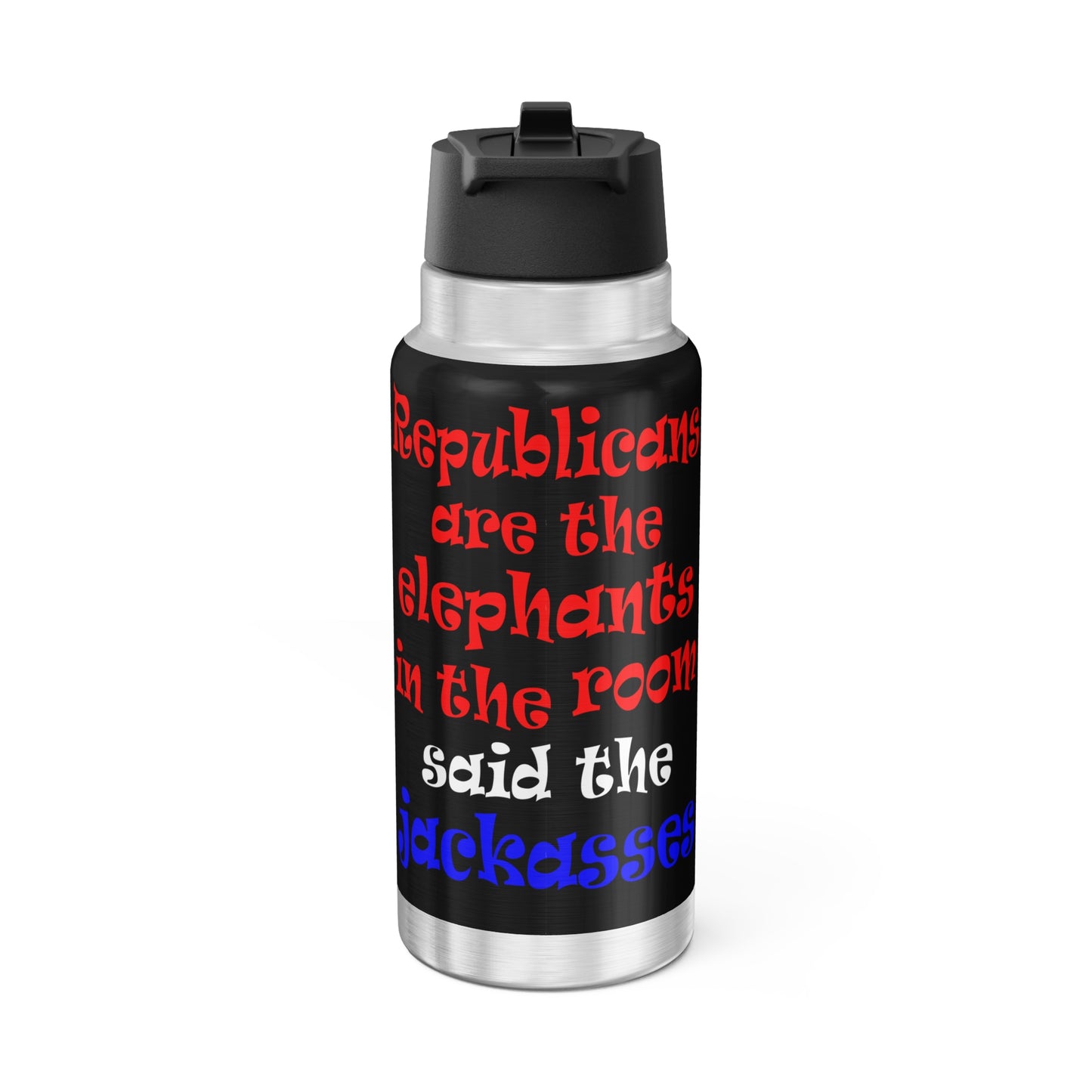 donkeys and elephants - Gator Tumbler, 32oz (black)