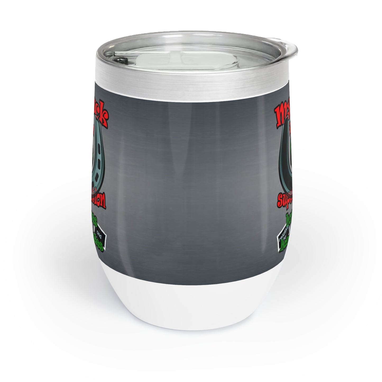 my luck - Chill Wine Tumbler (grey-light grey)