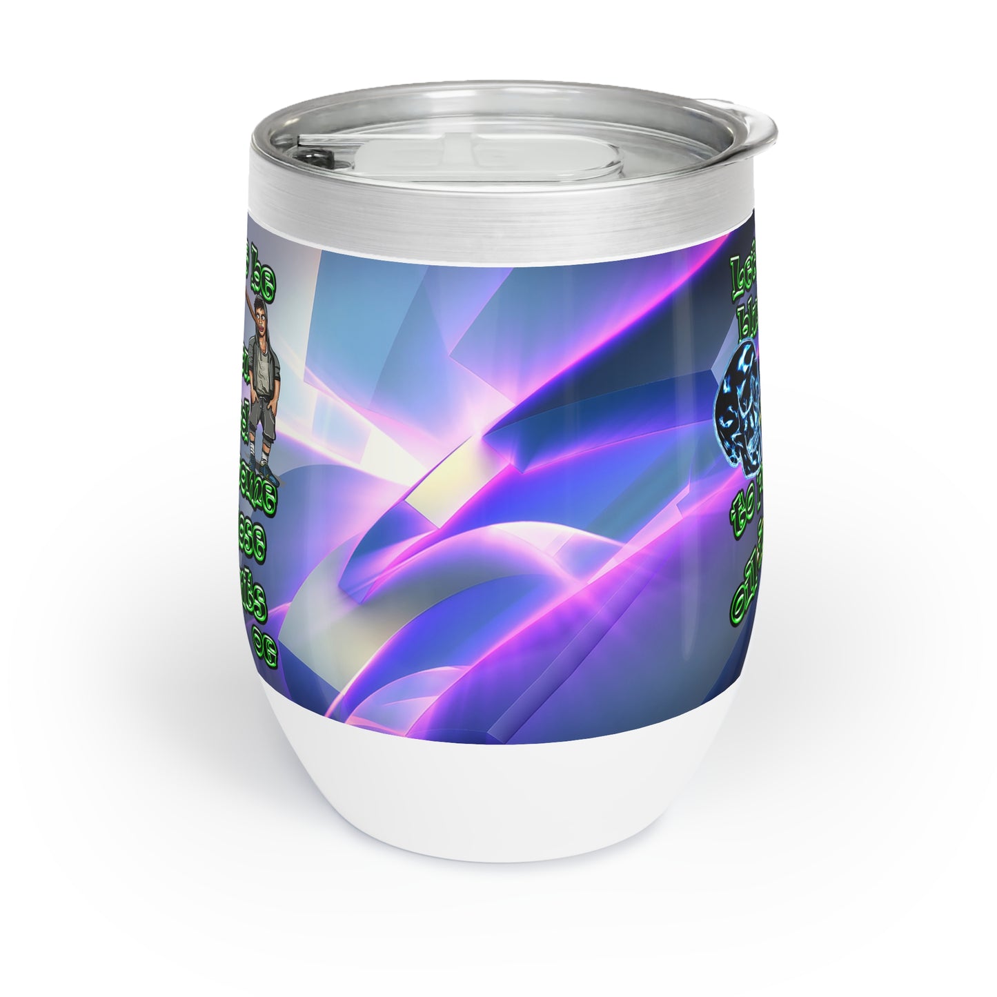 og - Chill Wine Tumbler (grey-pink wave)