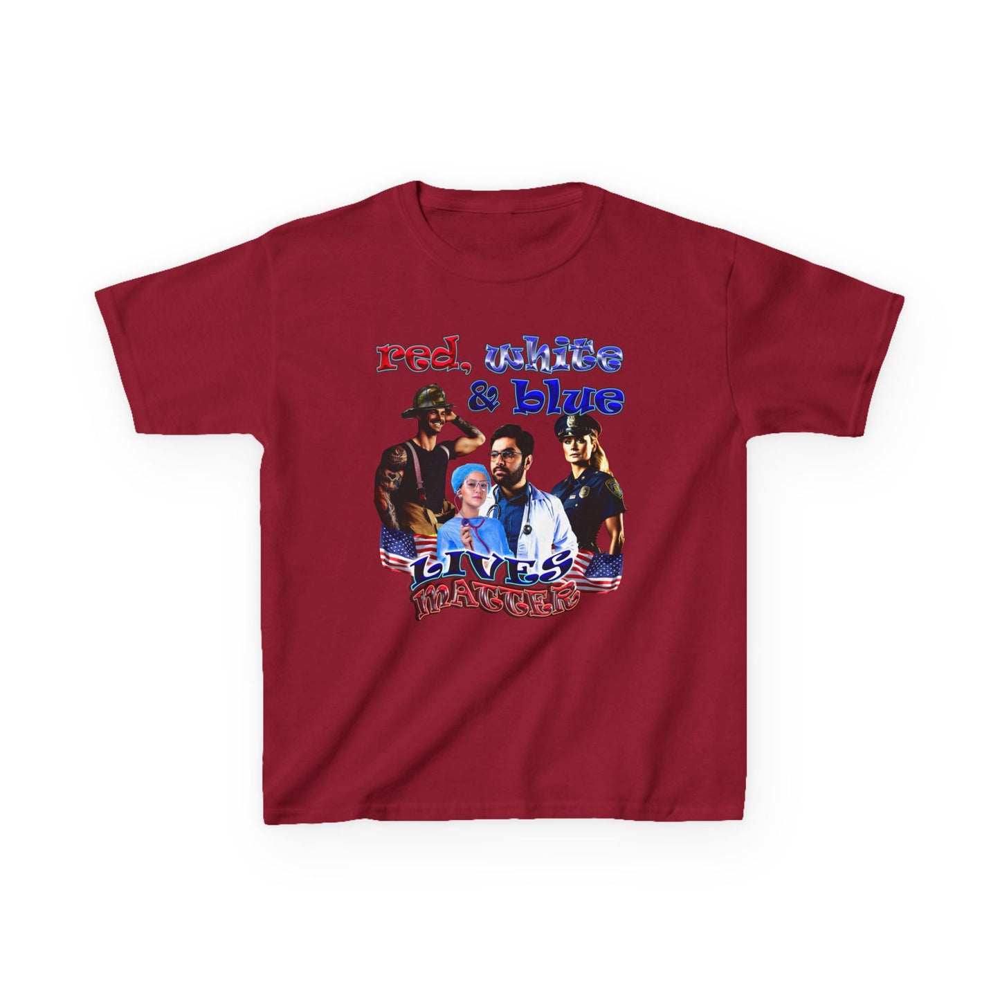 rw&b lives matter - Kids Heavy Cotton™ Tee