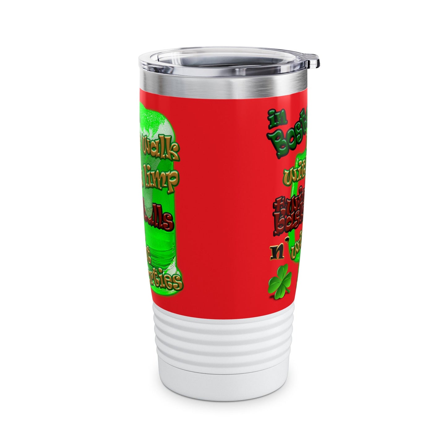 celtics logo - Ringneck Tumbler, 20oz (red)