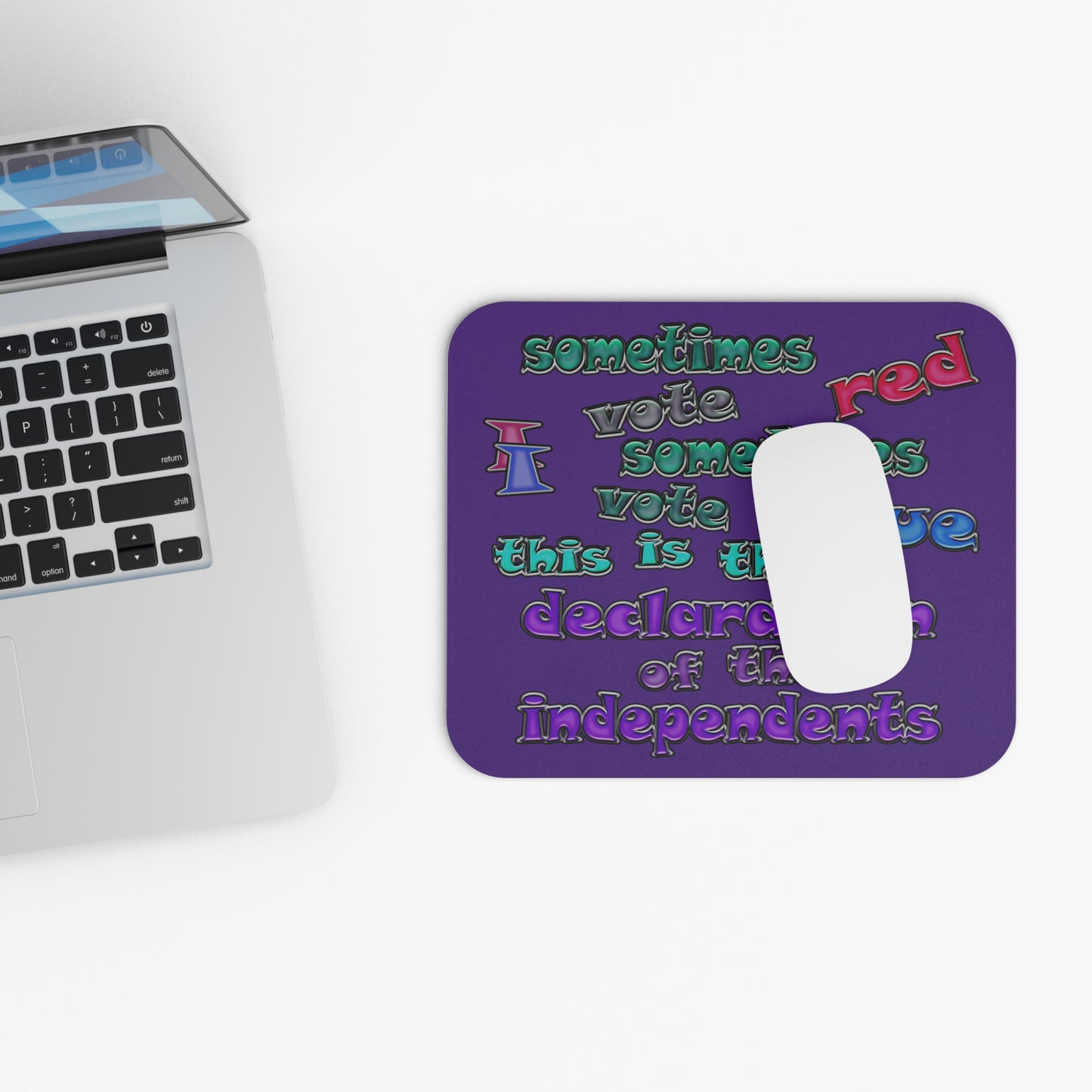 declaration of the independents - Mouse Pad (Rectangle) (purple)