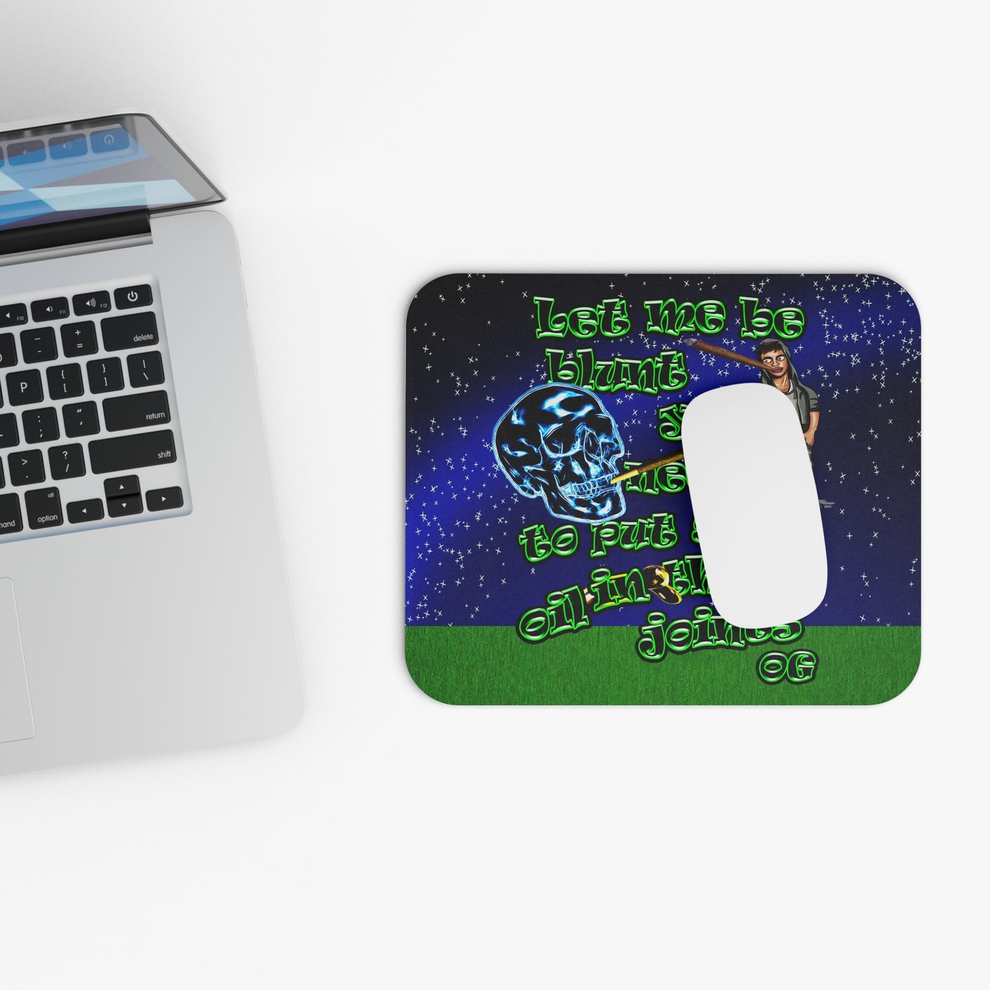 og - Mouse Pad (Rectangle) ('snoops' background)