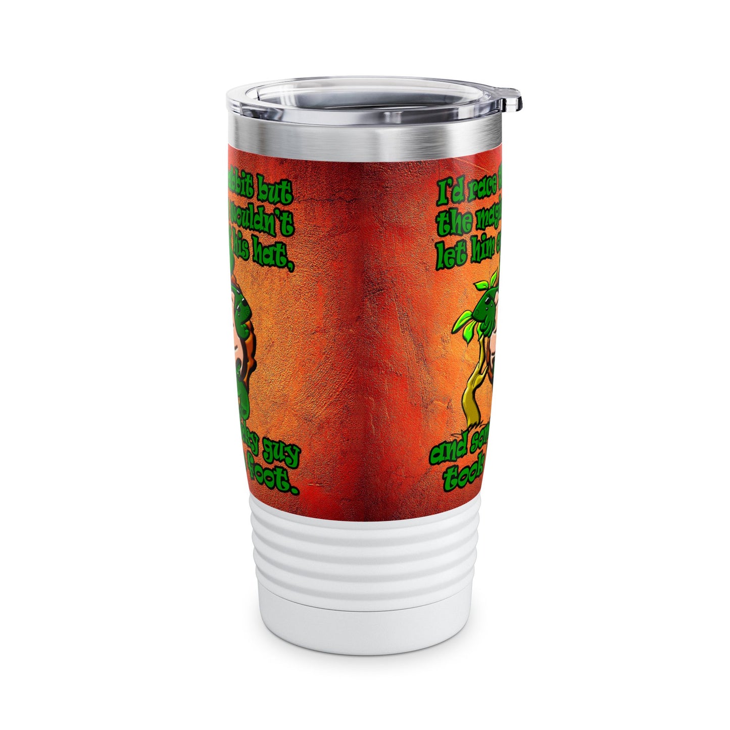 turtle race - Ringneck Tumbler, 20oz (burnt orange)