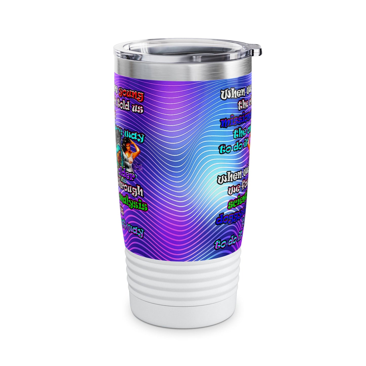 doggystyle - Ringneck Tumbler, 20oz (purple wave)