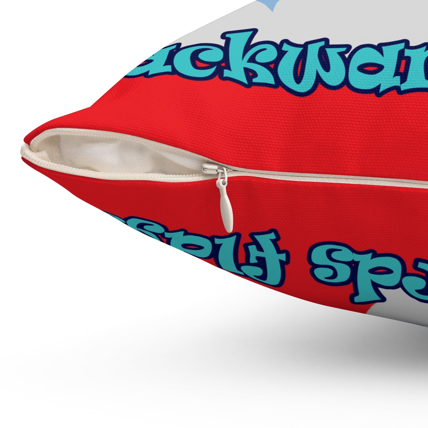 shoot for the stars - Spun Polyester Square Pillow - (red)