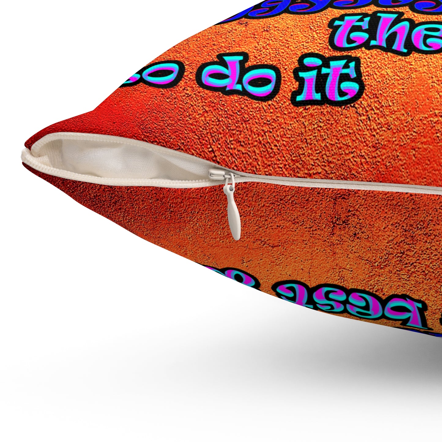 doggystyle - Spun Polyester Square Pillow - (burnt orange)