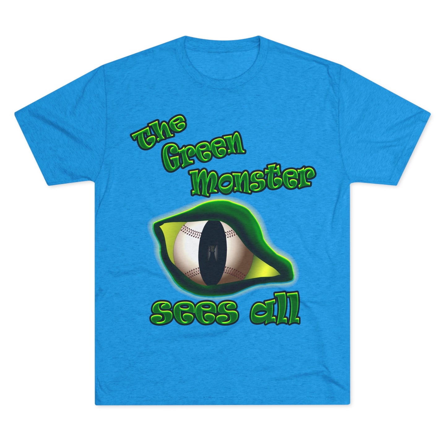 green monster - Unisex Tri-Blend Crew Tee