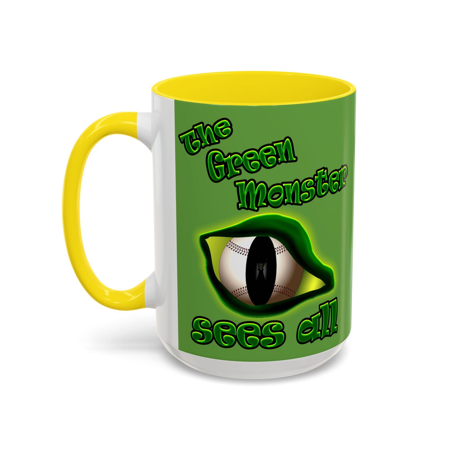 green monster - Accent Mug (green)