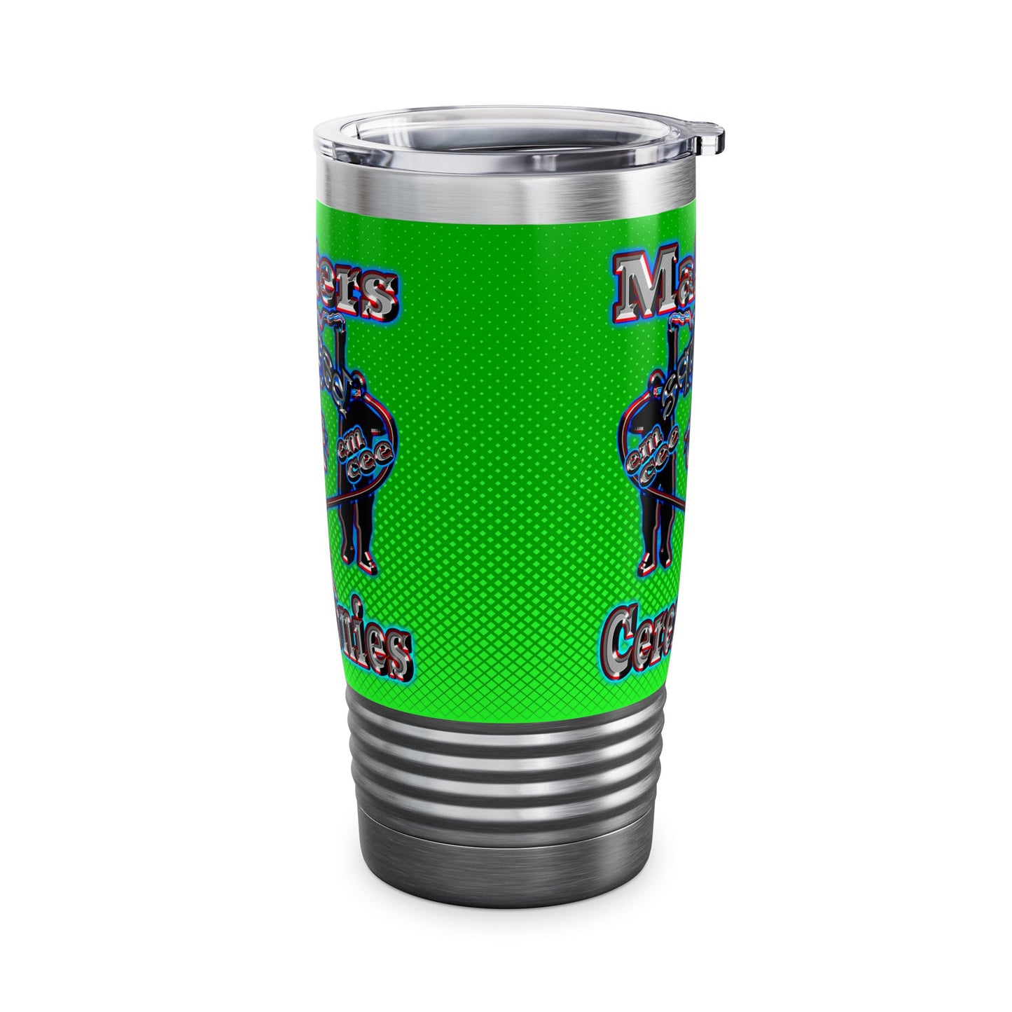em cee squared - Ringneck Tumbler, 20oz (logo green)