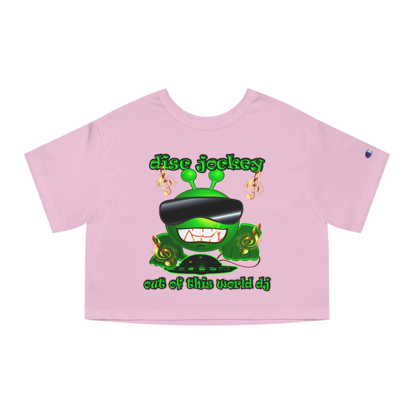 disc jockey - Champion Women's Heritage Cropped T-Shirt