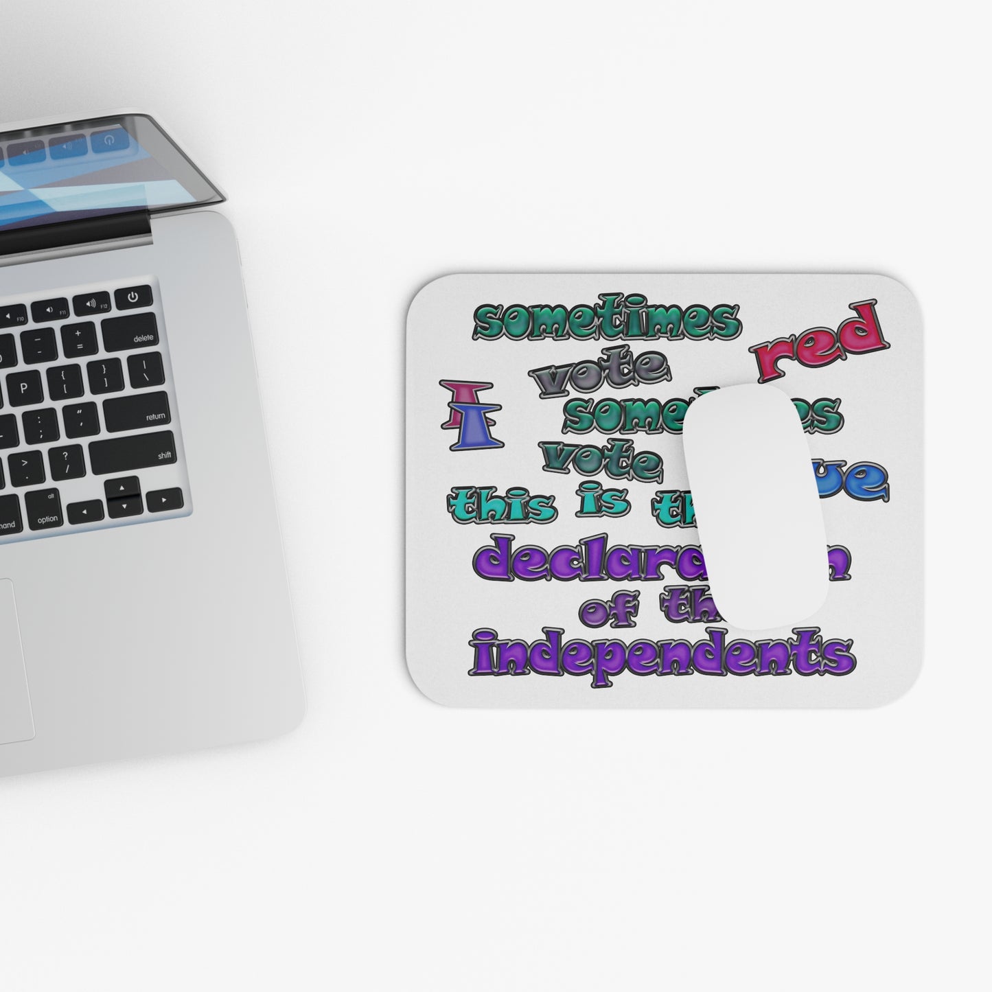 declaration of the independents - Mouse Pad (Rectangle) (white)
