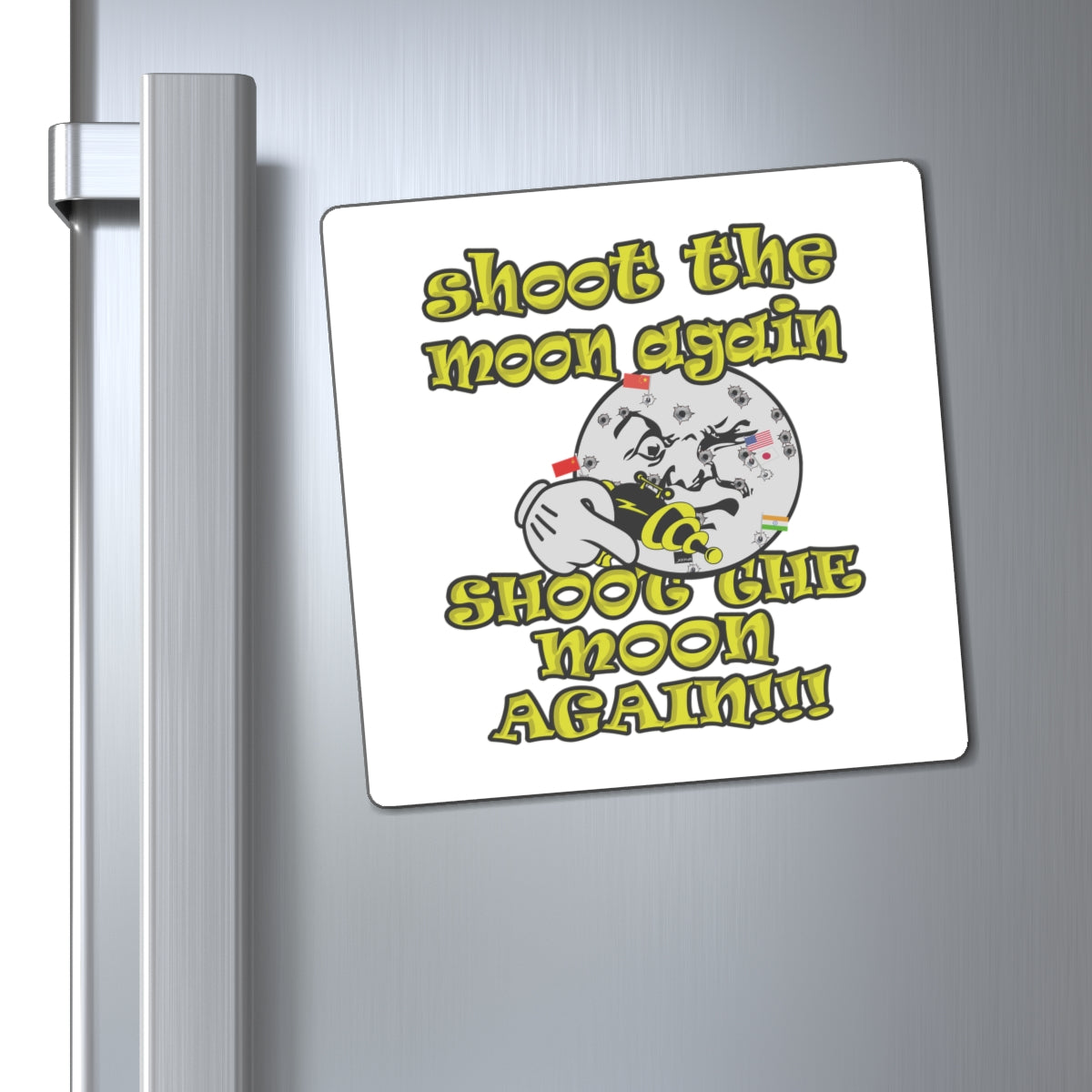 shoot the moon again - Magnets - (white)