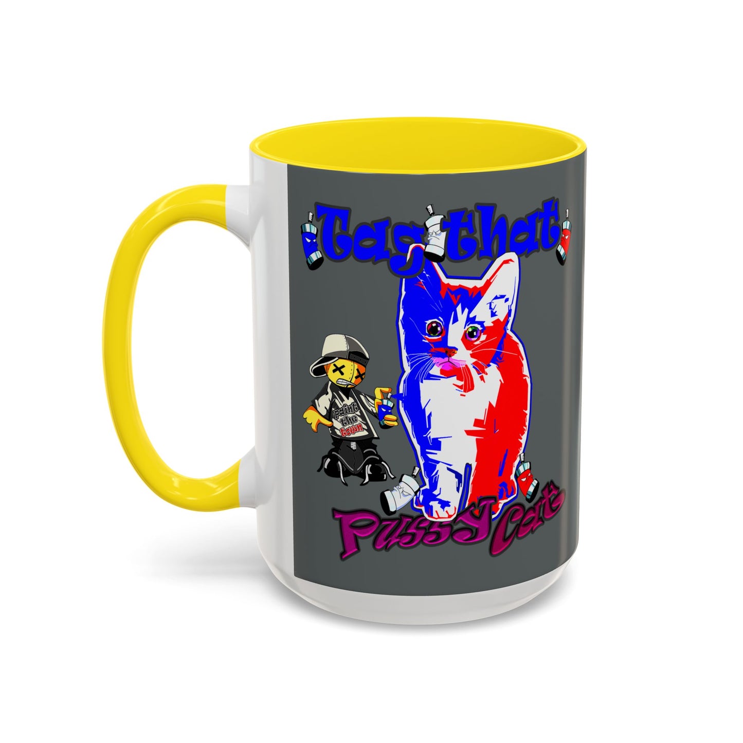 tag that - Accent Mug (dark grey)