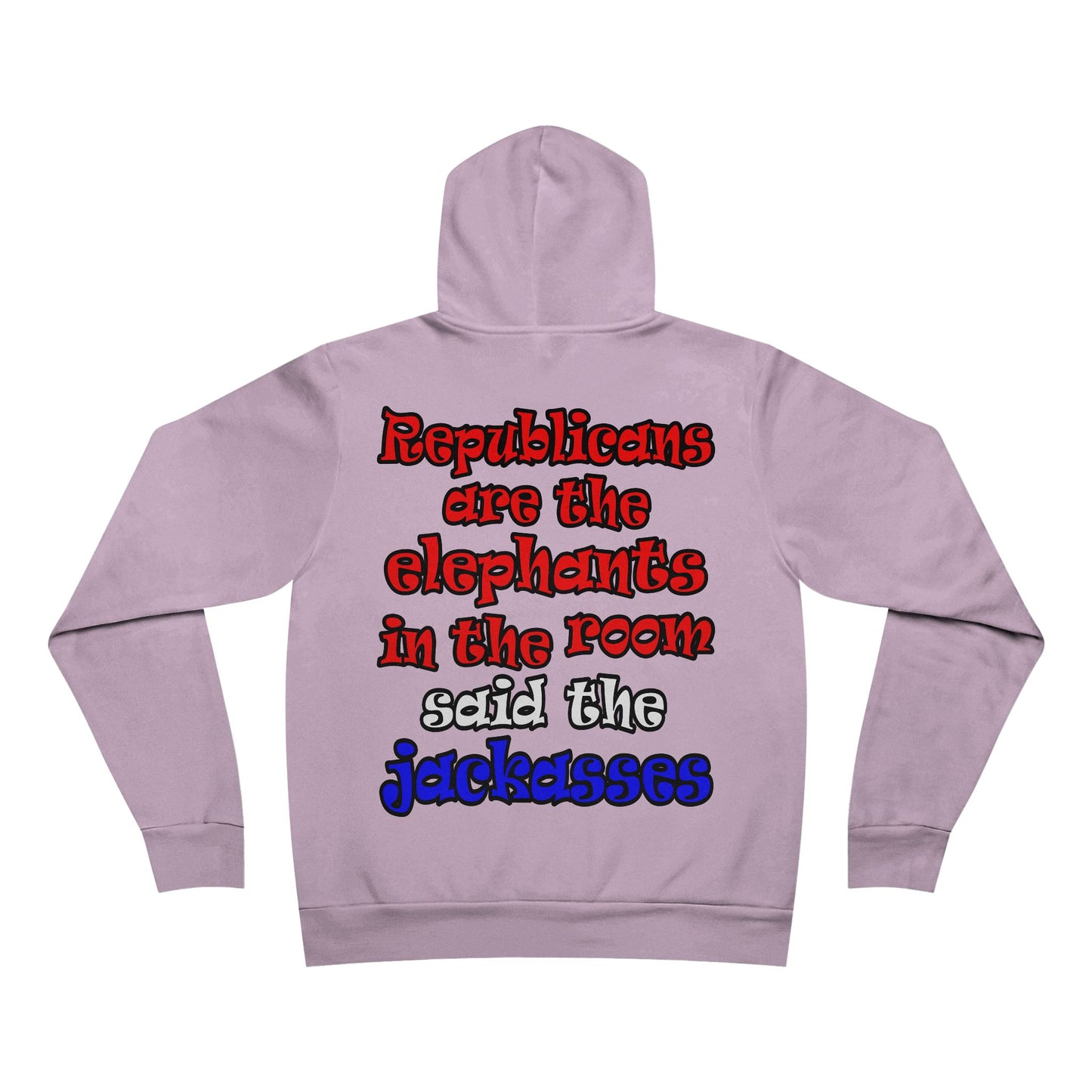 donkeys and elephants - Unisex Sponge Fleece Pullover Hoodie