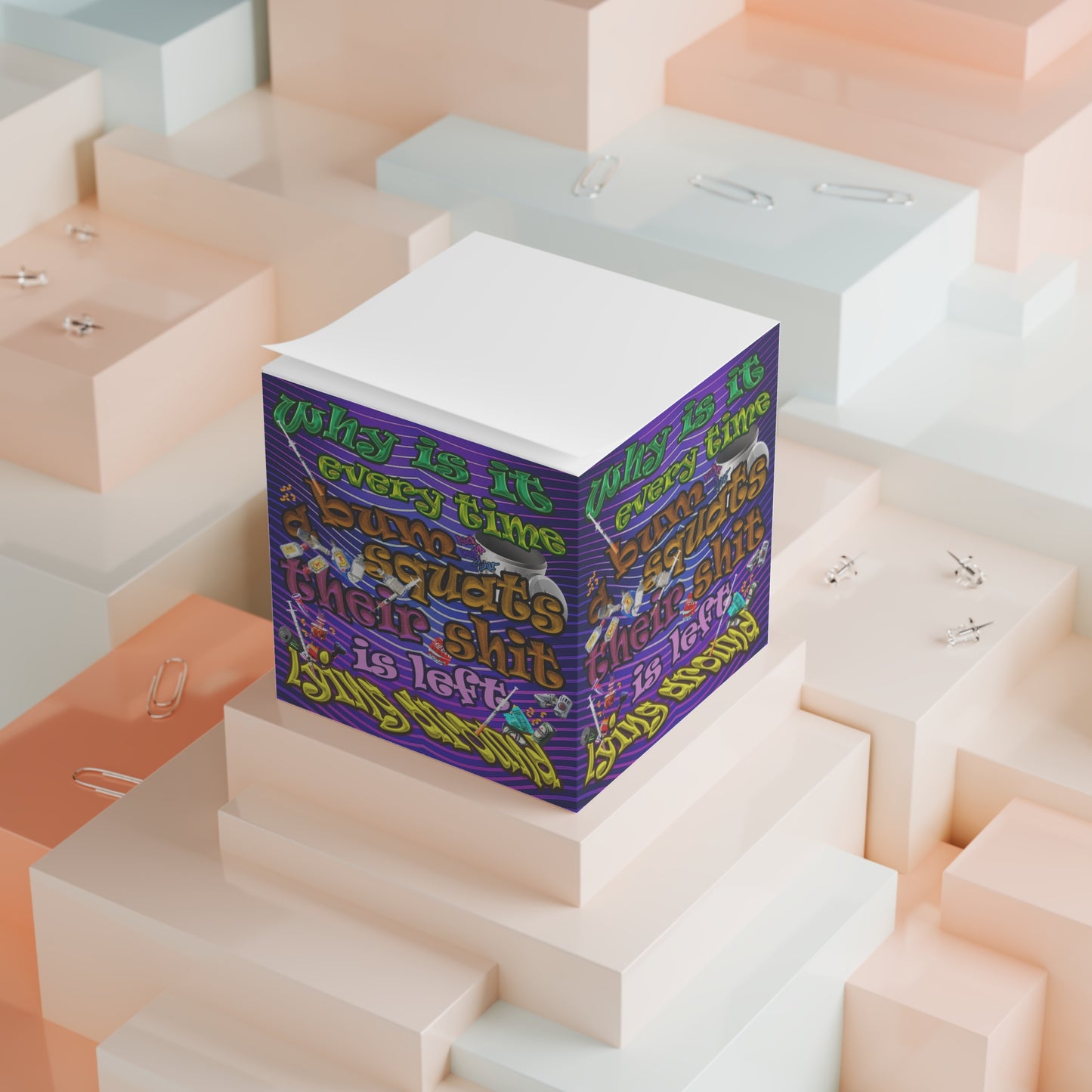 the bum's shit - note cube (purple wave)