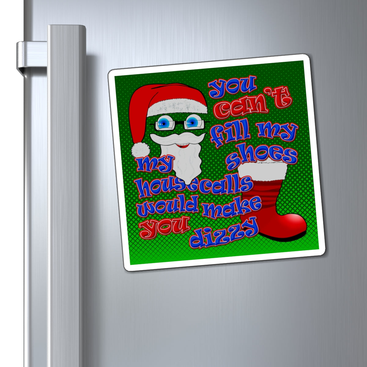 santa's shoes - Magnets - (logo green)