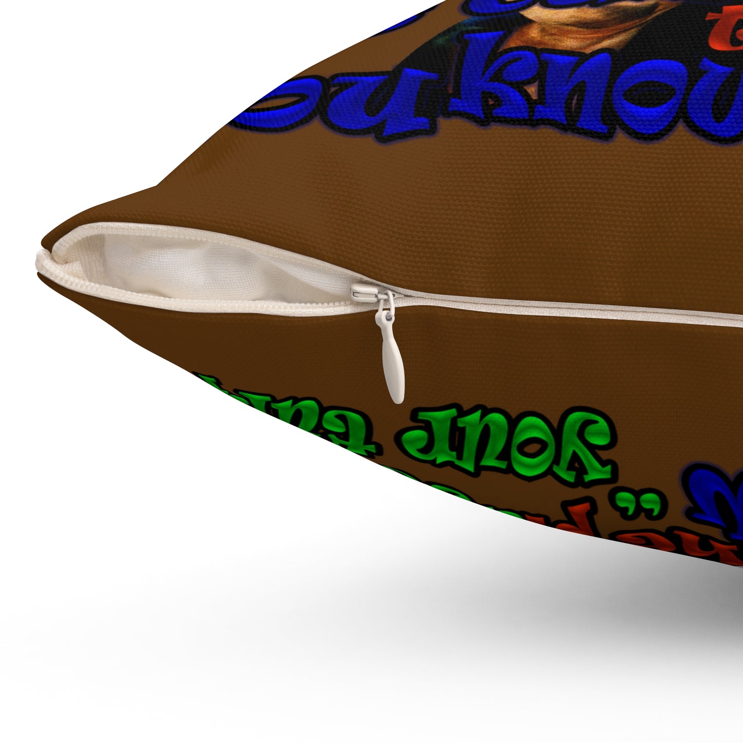 high noon - Spun Polyester Square Pillow - (brown)