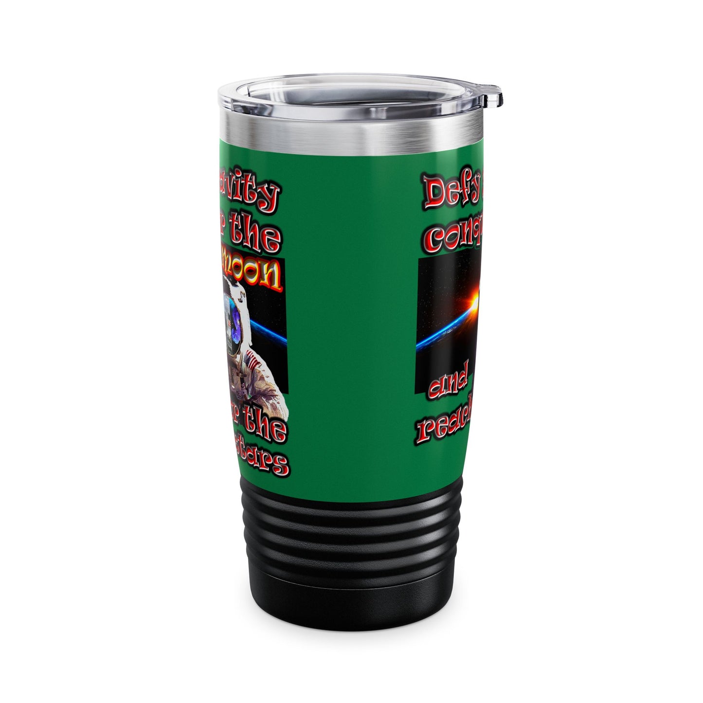defy conquer reach - Ringneck Tumbler, 20oz (dark green)