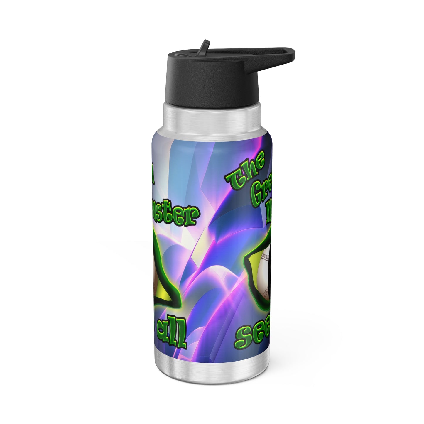 green monster - Gator Tumbler, 32oz (grey-pink wave)