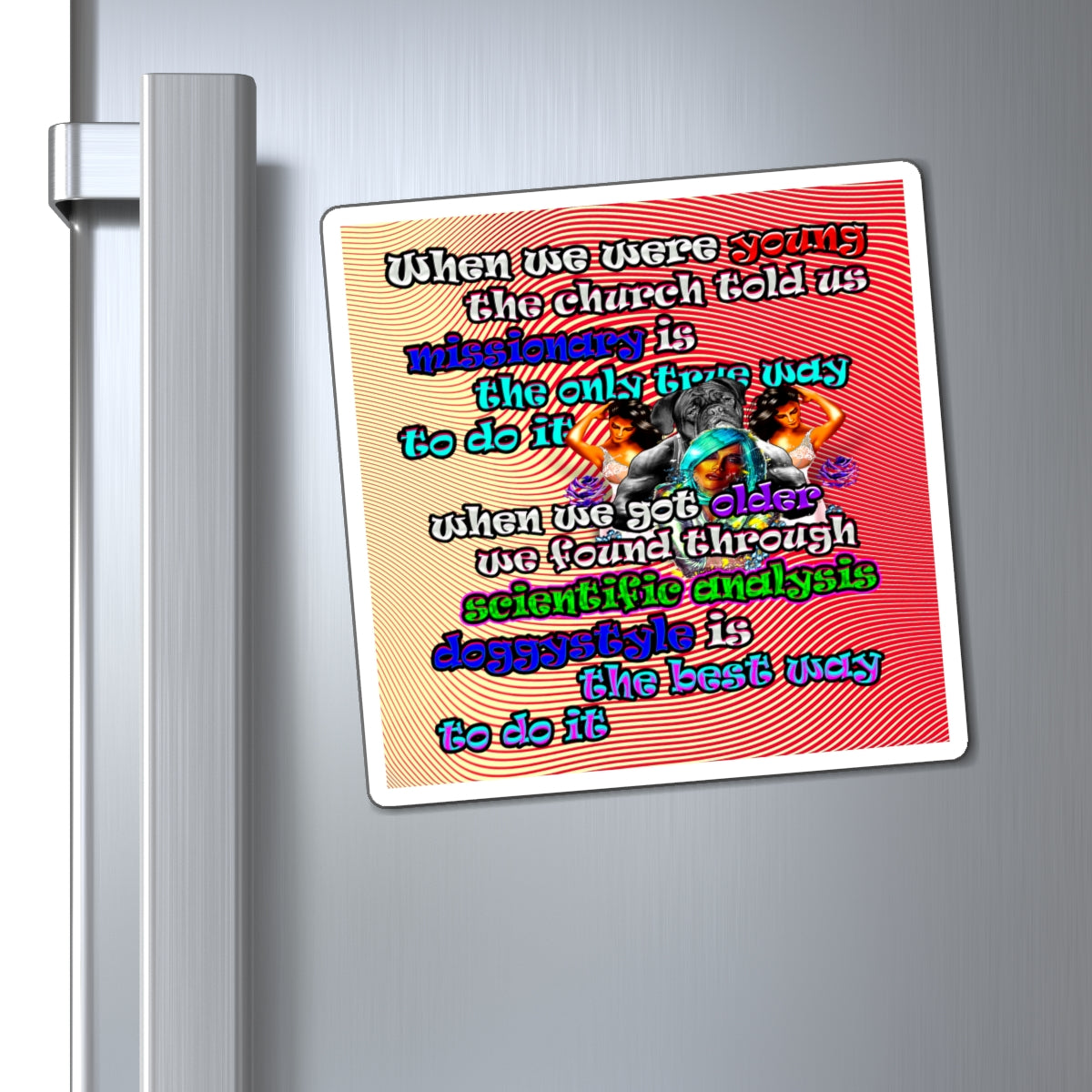 doggystyle - Magnets - (yellow-orange wave)