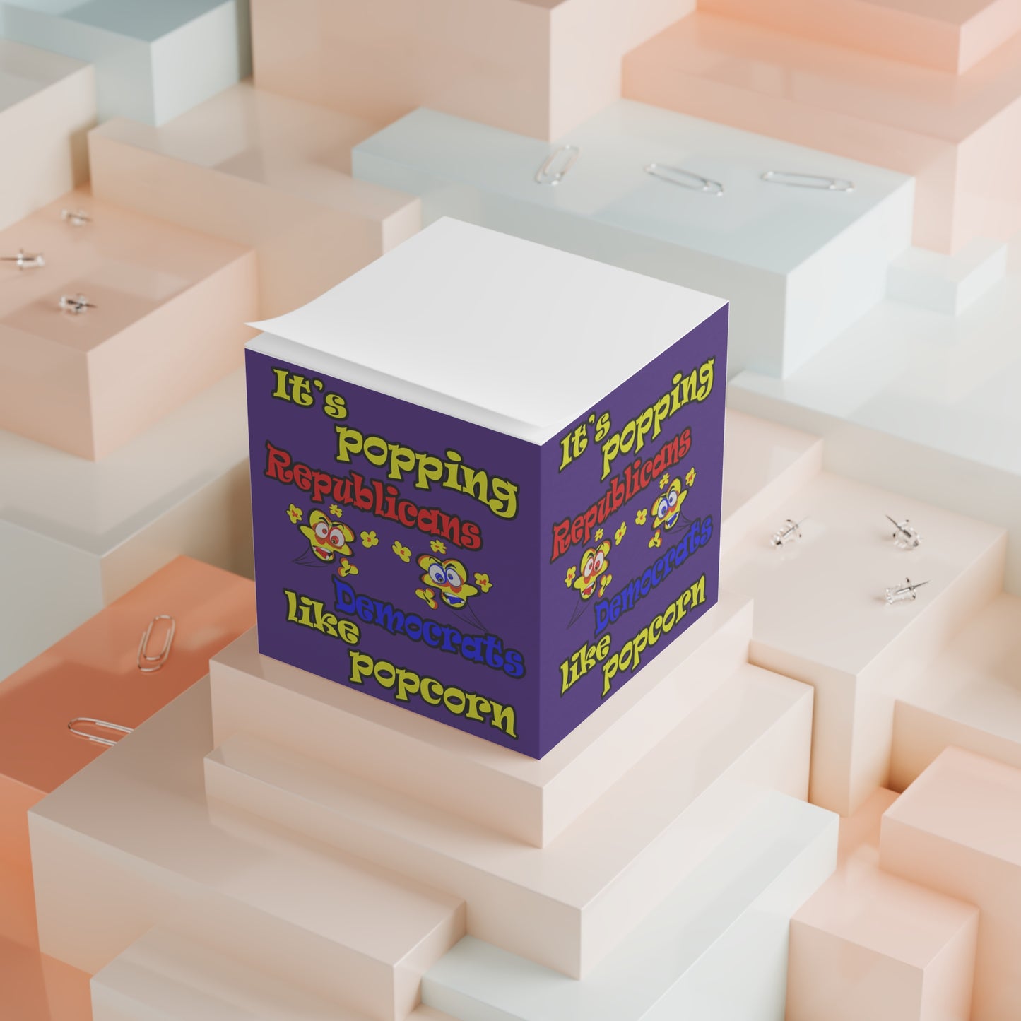popping like popcorn - note cube (purple)