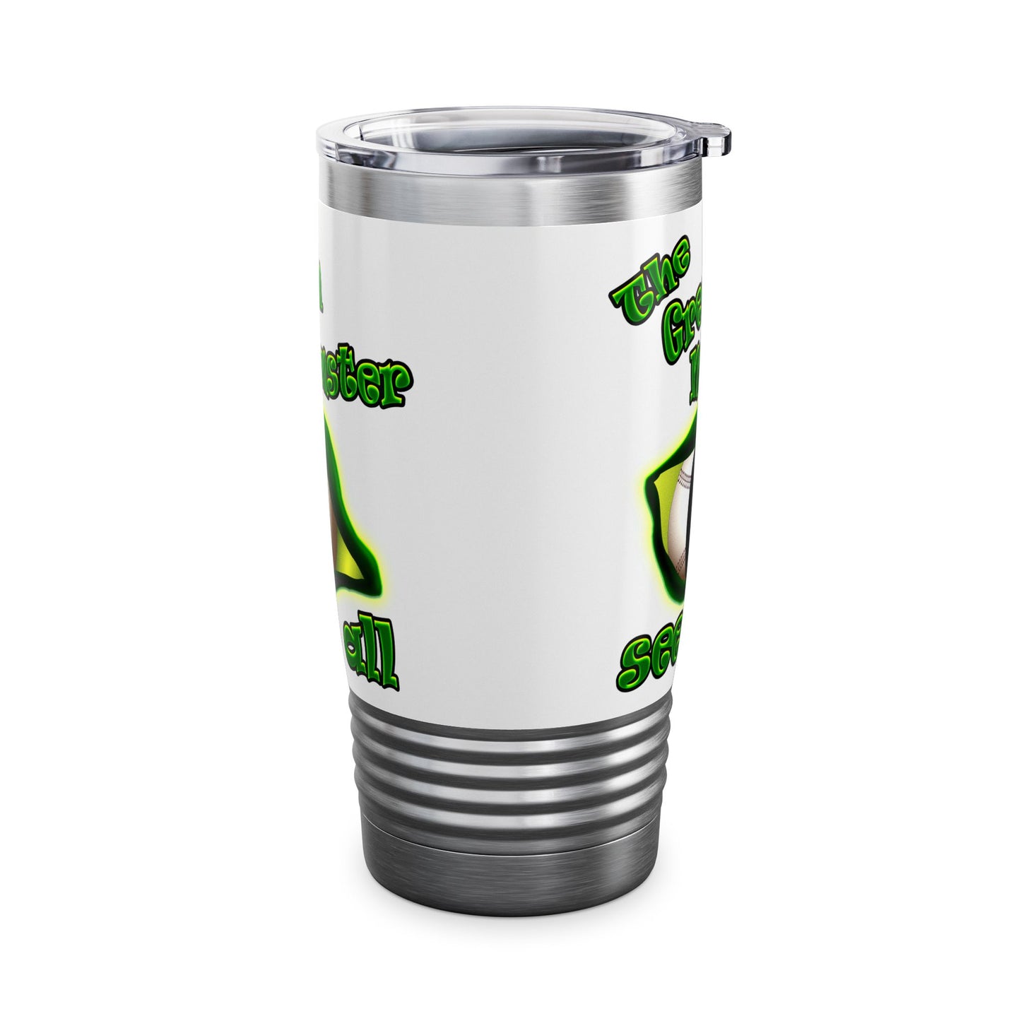 green monster - Ringneck Tumbler, 20oz (white)