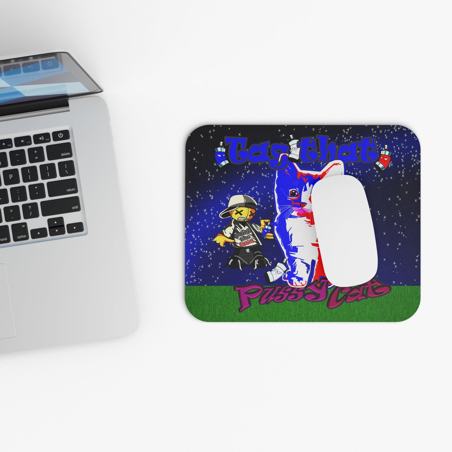 tag that - Mouse Pad (Rectangle) ('snoops' background)