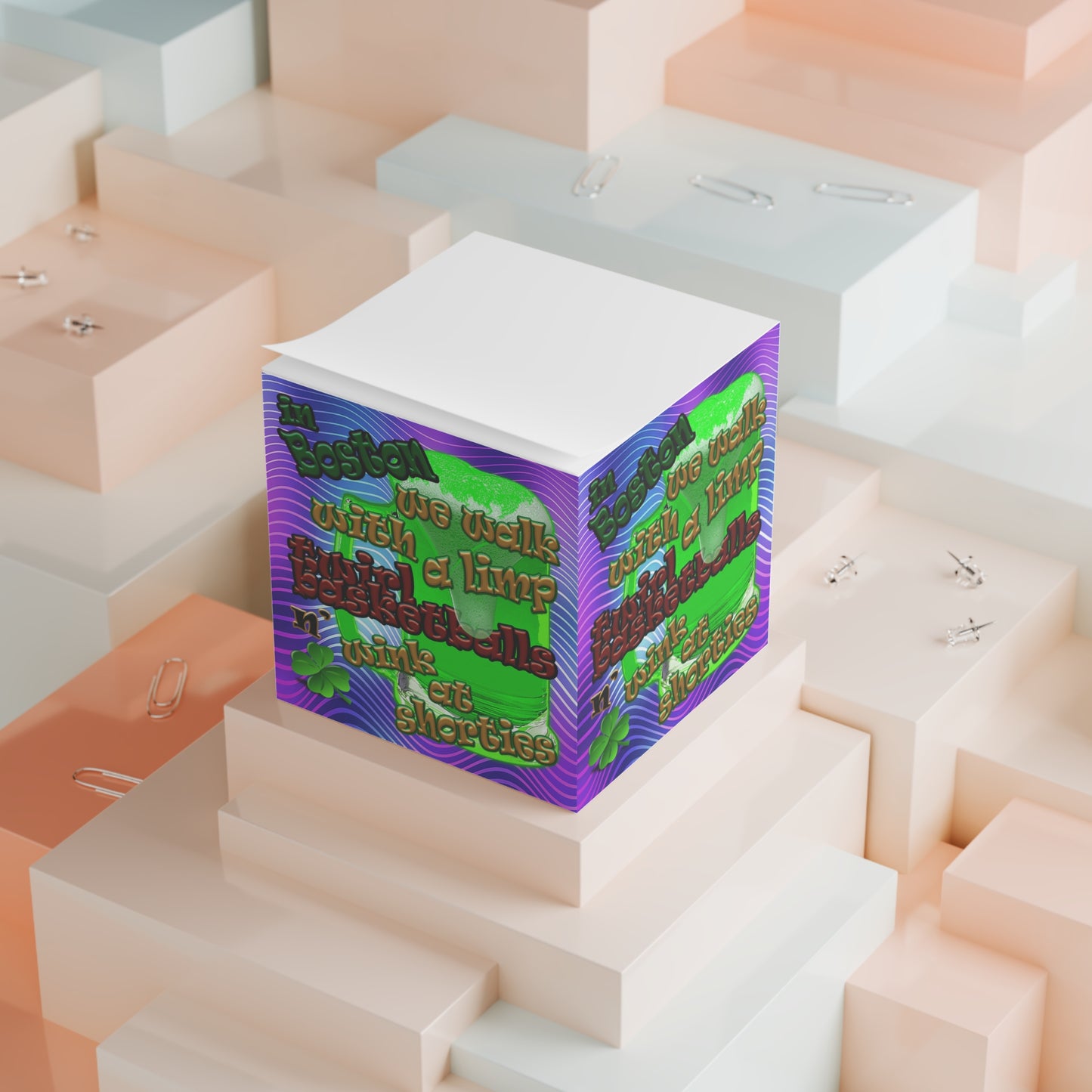 celtic's logo - note cube (purple wave)