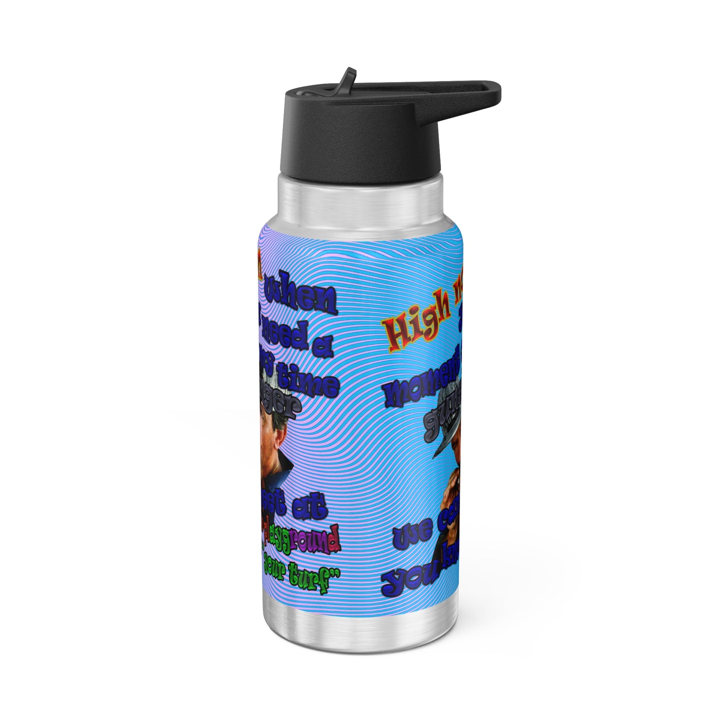 high noon - Gator Tumbler, 32oz (light blue-purple wave)