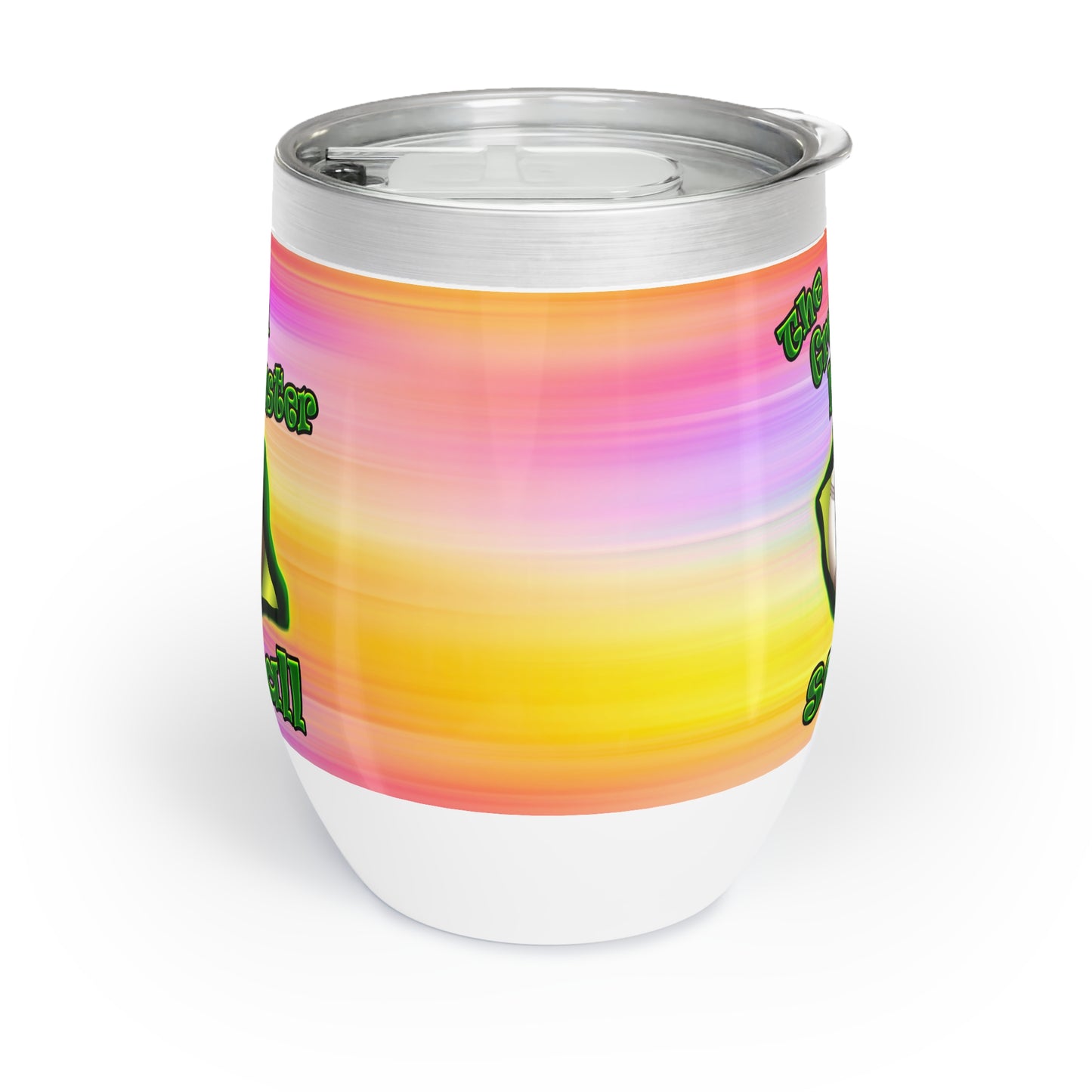 green monster - Chill Wine Tumbler (color blur)