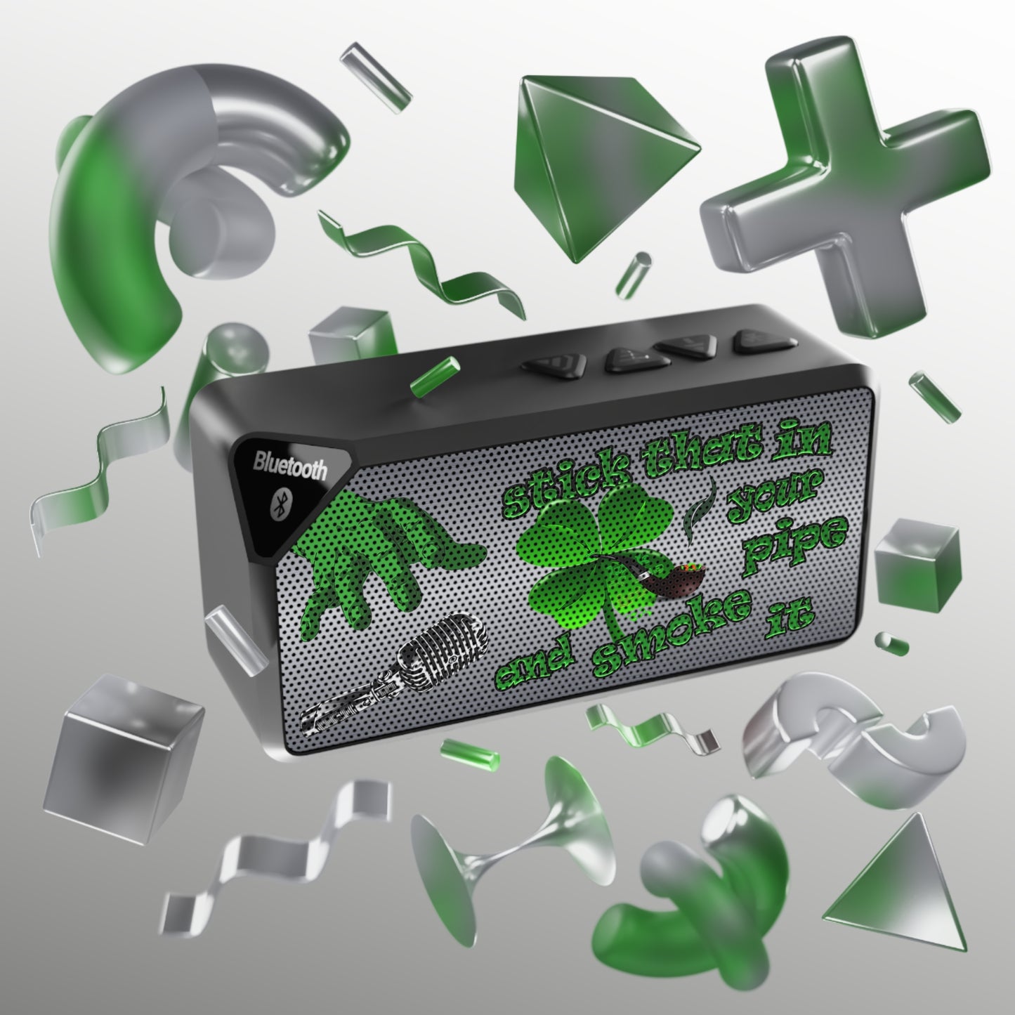 stick that in your pipe and smoke it - Jabba Bluetooth Speaker (brushed nickel)