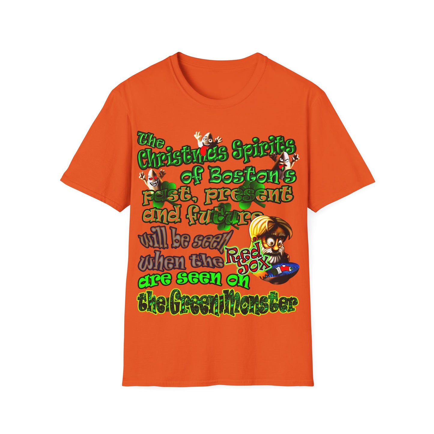christmas spirits of boston - Unisex Softstyle T-Shirt